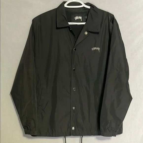 Stussy Black Men's Coaches Jacket - Picture 1 of 5